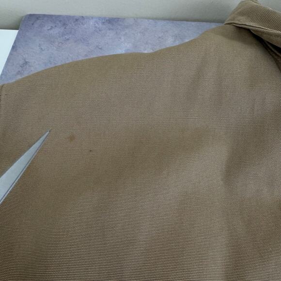 Carhartt Jacket Men;s 2XL J189 Tan Full Zip Bomber Coat Big & Tall Preowned READ - Picture 8 of 16